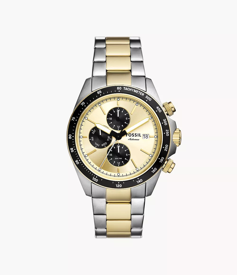 Fossil Dual Tone Chronograph