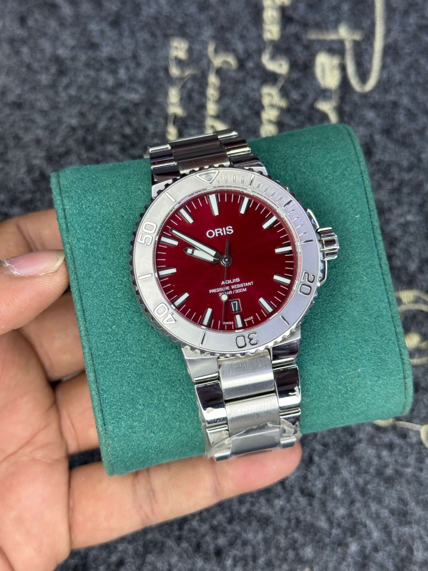 Oris Cherry Red Dial - Top