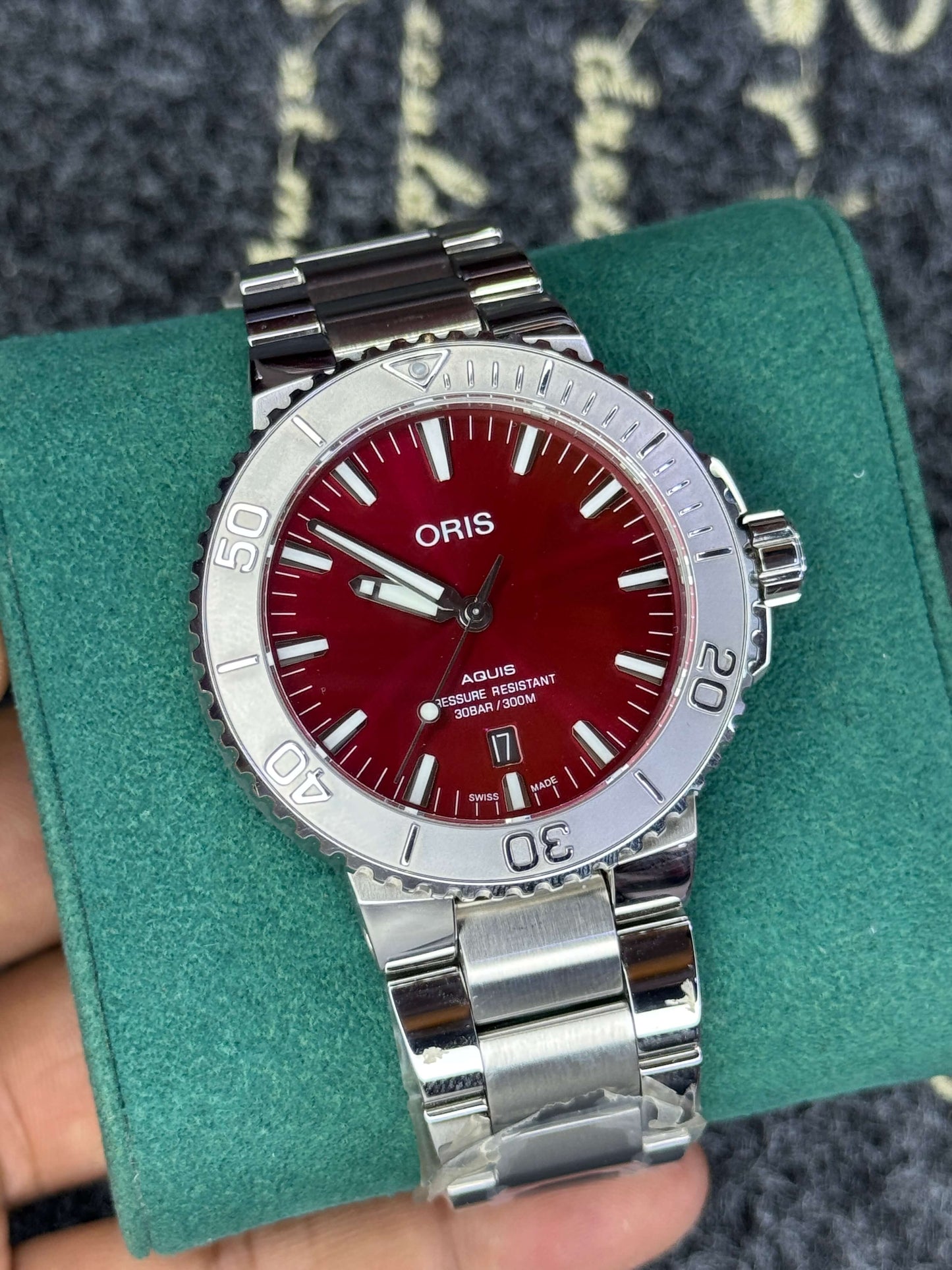 Oris Cherry Red Dial - Top