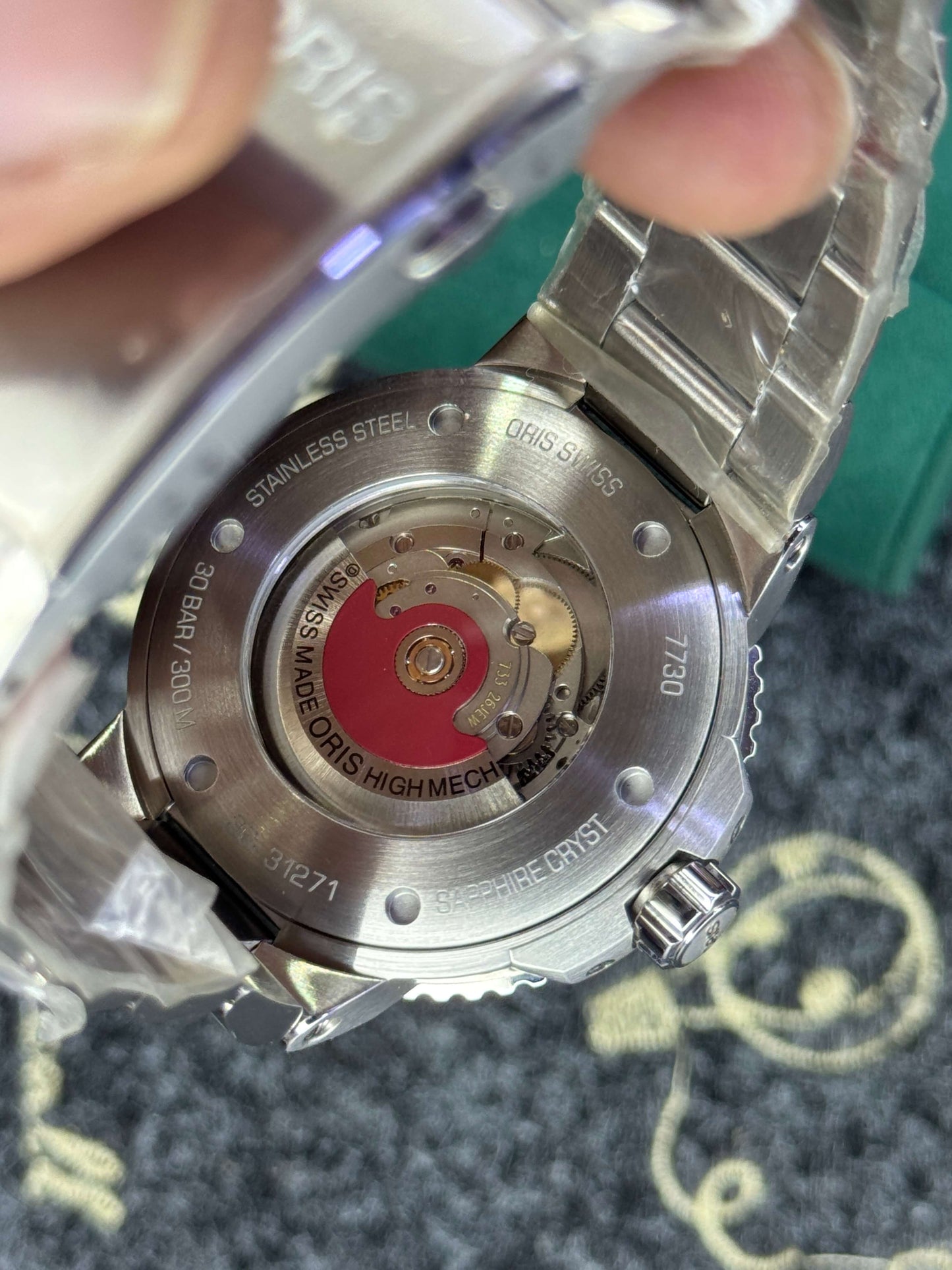Oris Cherry Red Dial - Top