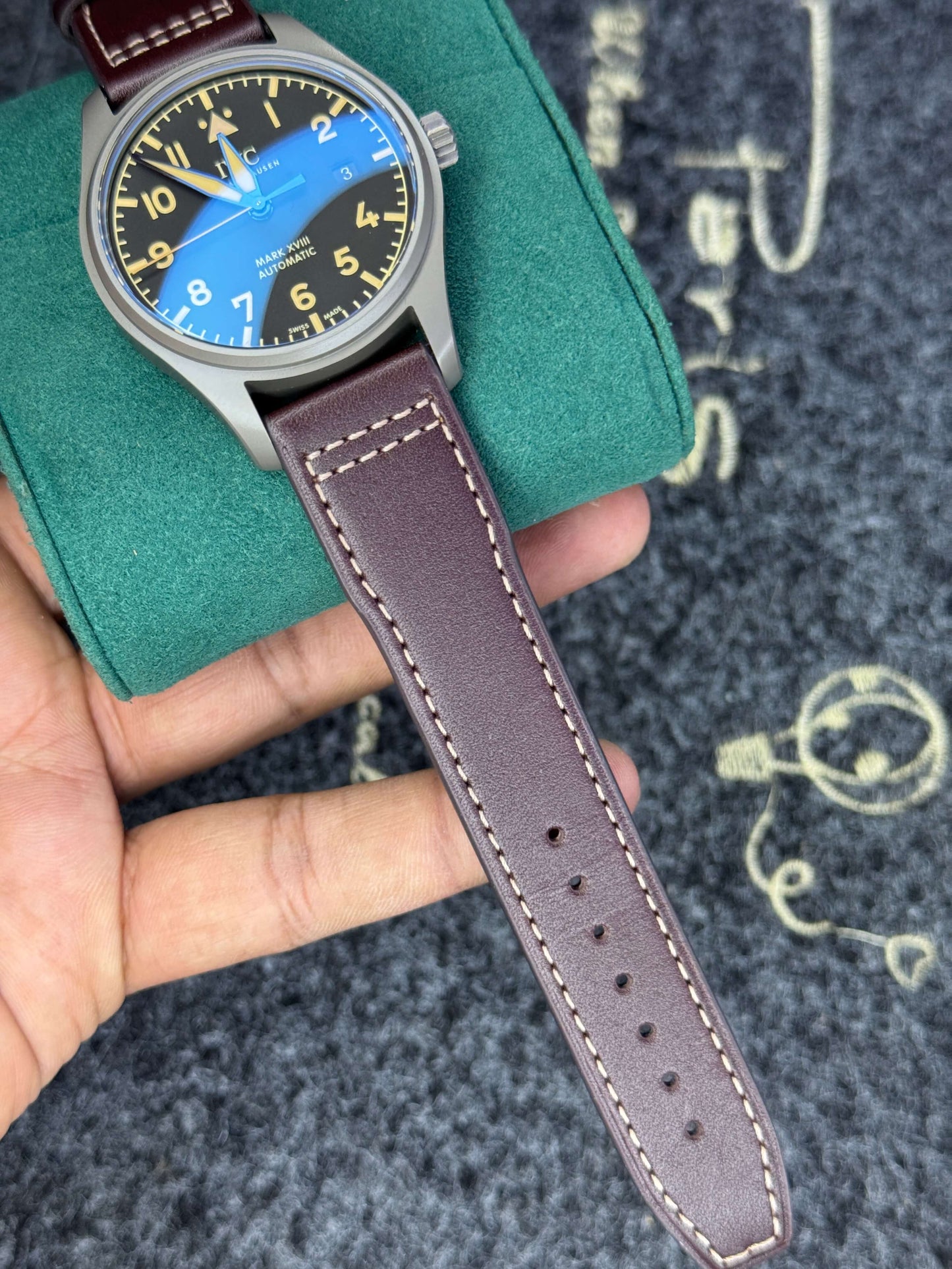 IWC Gunmetal Classic Automatic Watch- Top