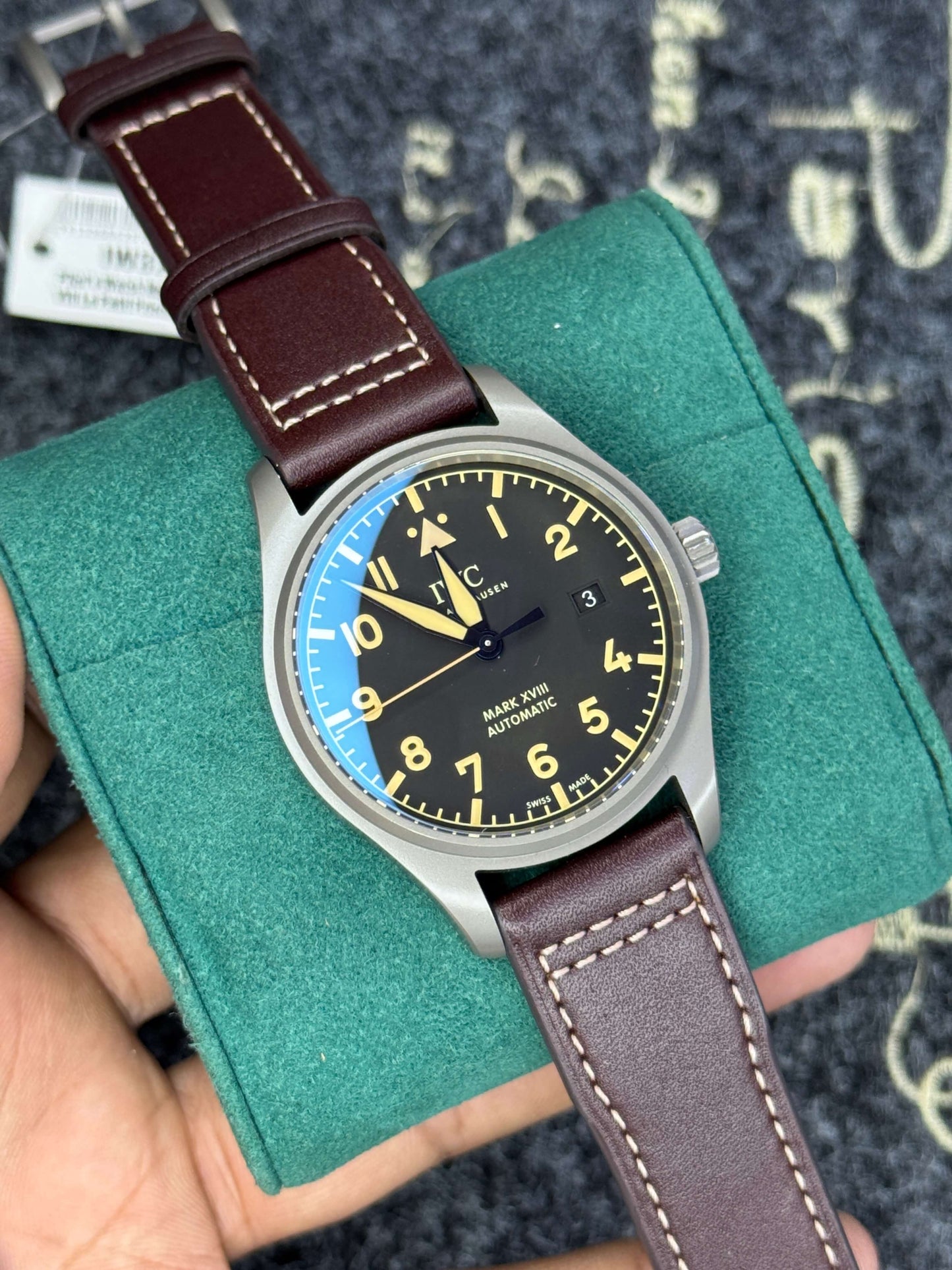IWC Gunmetal Classic Automatic Watch- Top