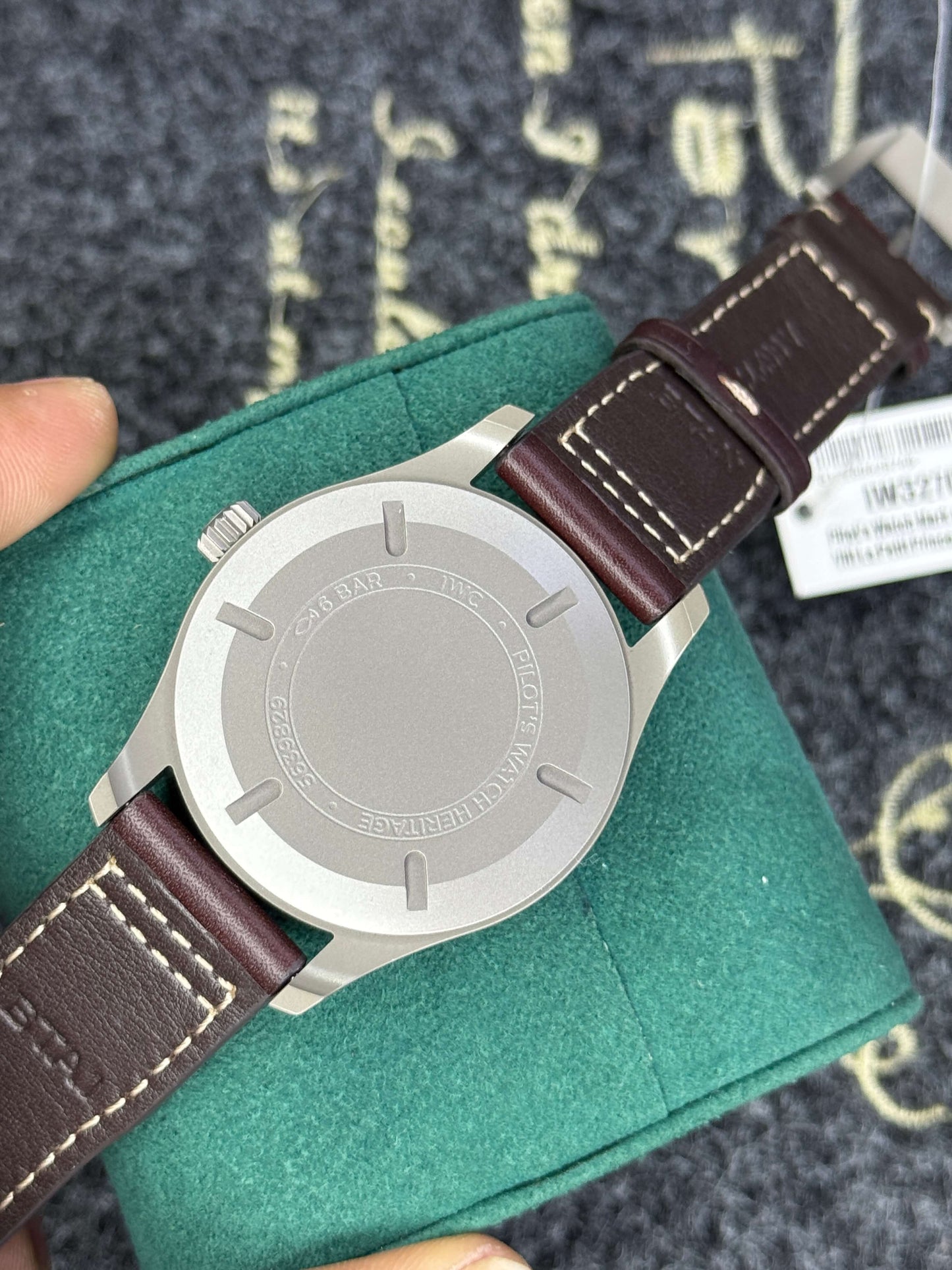 IWC Gunmetal Classic Automatic Watch- Top