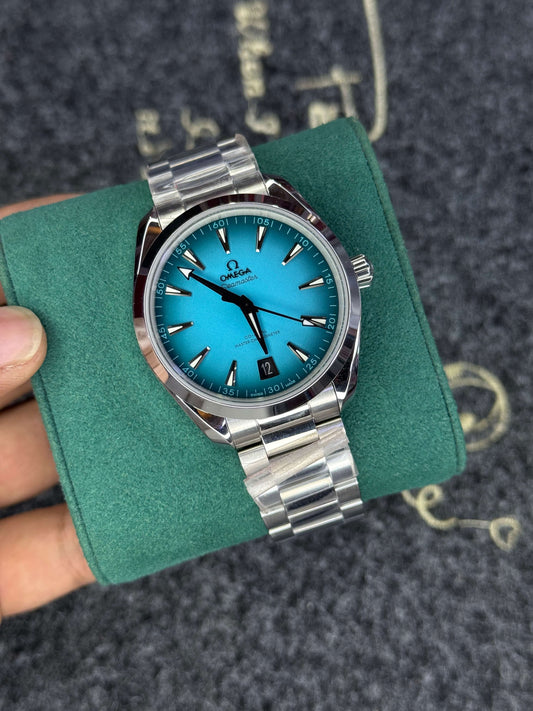 Omega Aqua Terra Turquoise Dial- Top