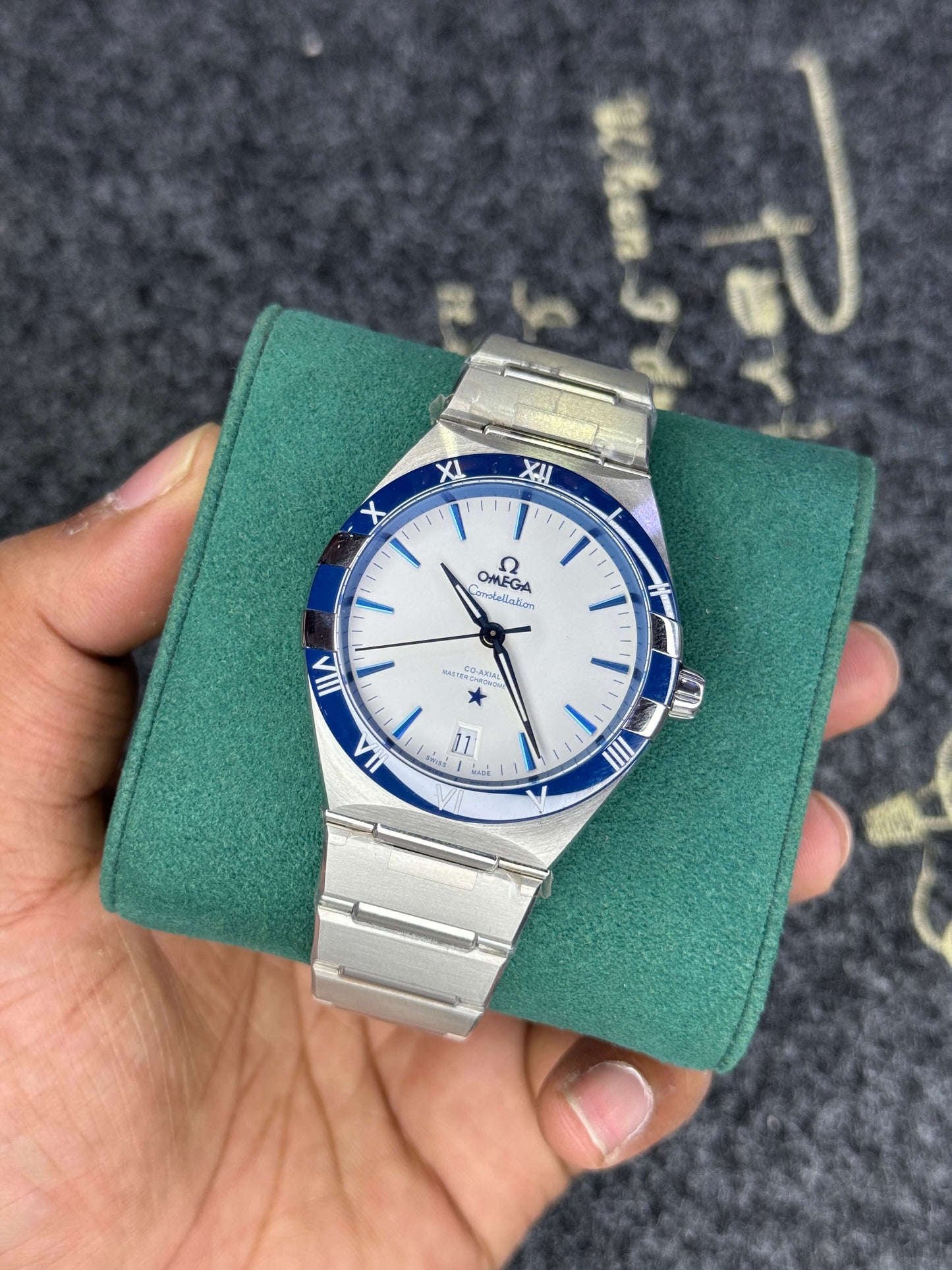 Omega Constellation White Dial- Top