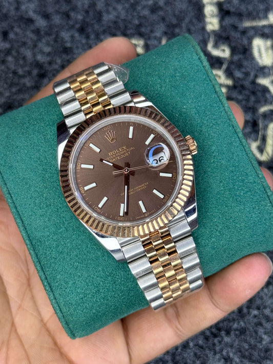 Datejust Dual Tone Chocolate dial- Top