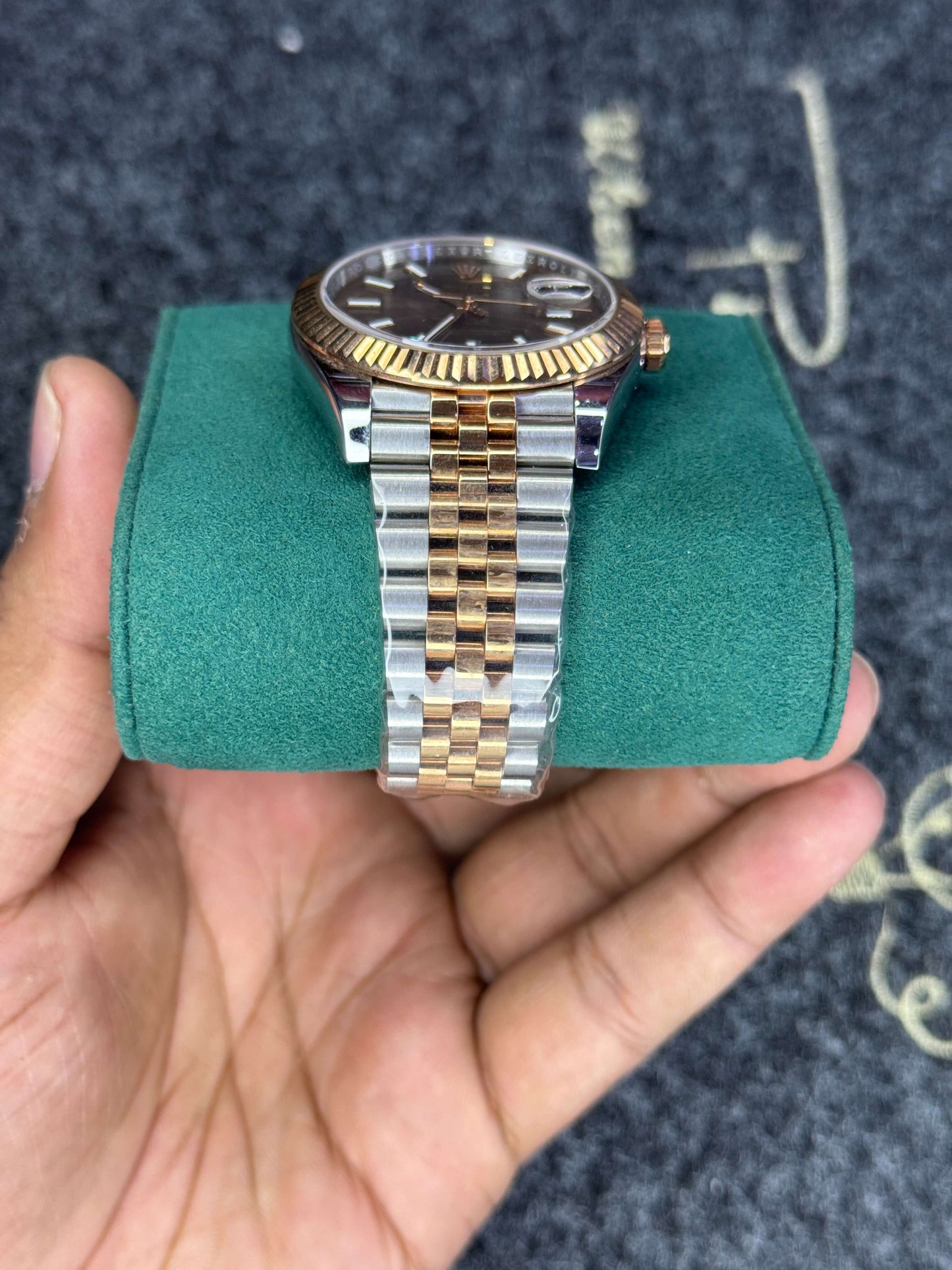 Datejust Dual Tone Chocolate dial- Top