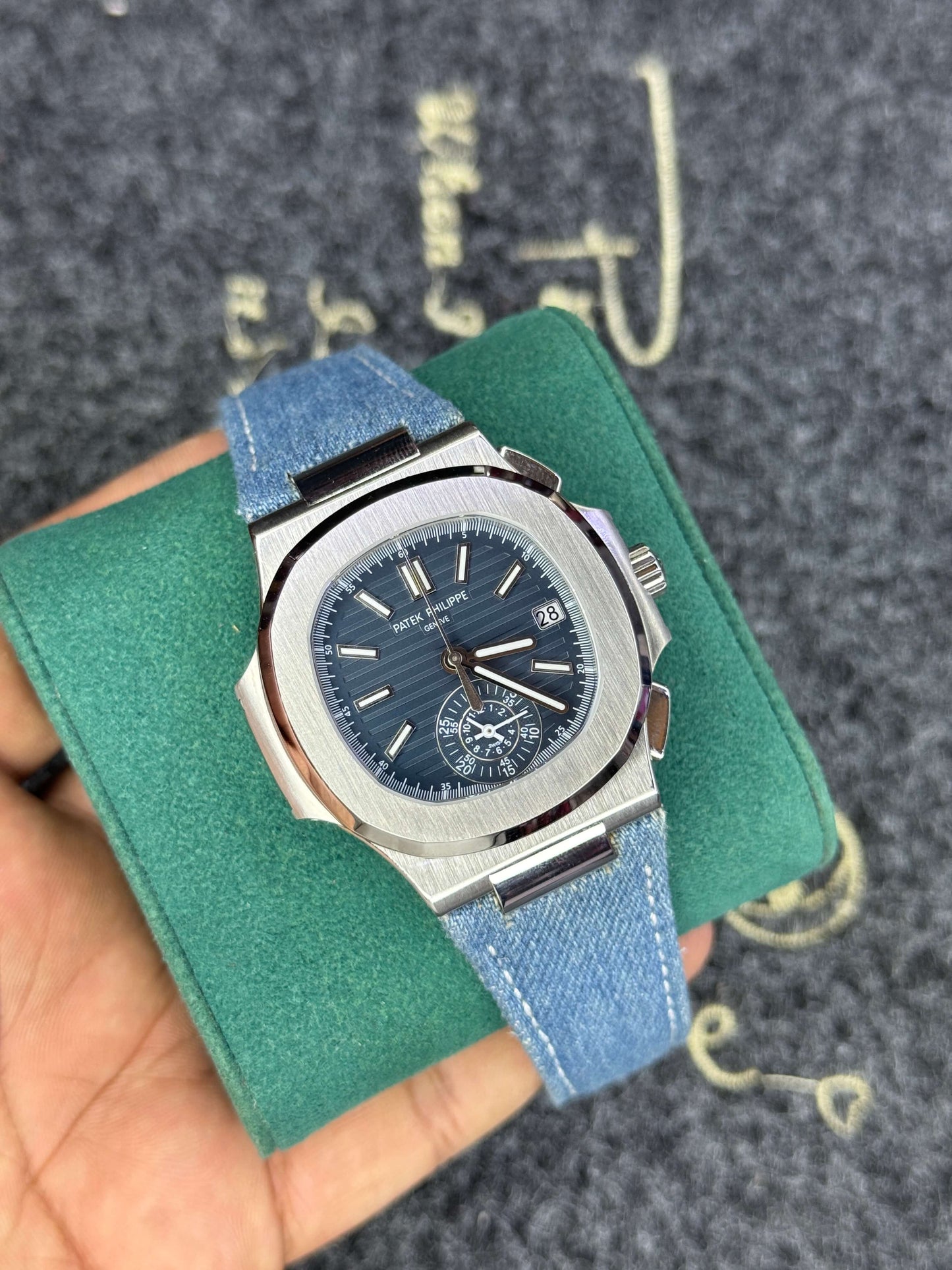 Patek Nautilus Denim Version- Top