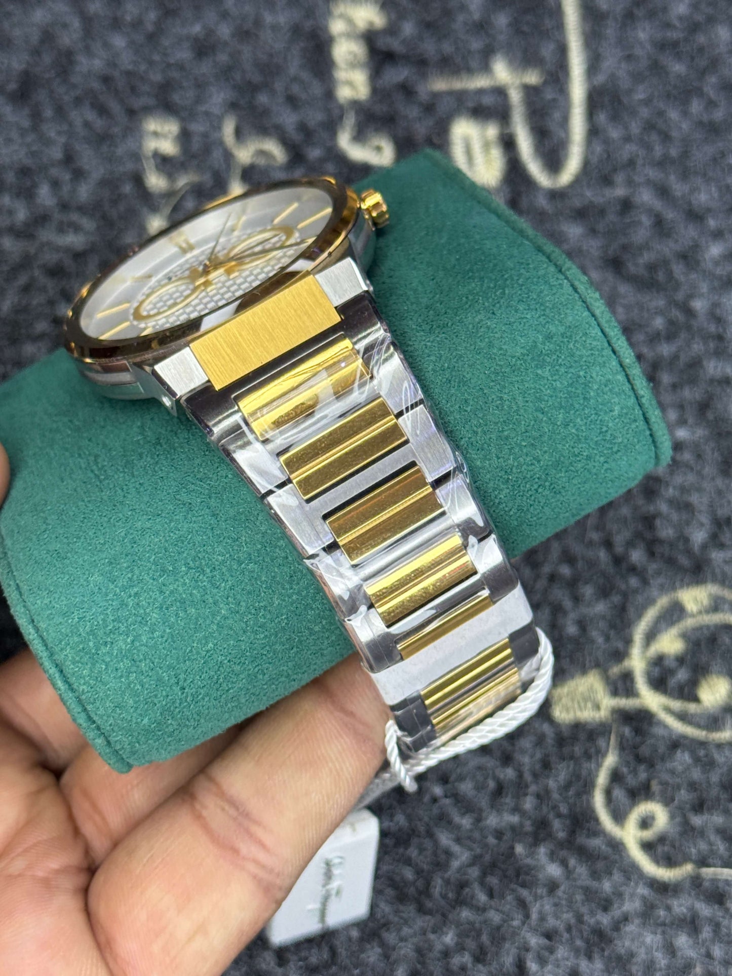 Feragammo Dual Tone Mens Watch- Top
